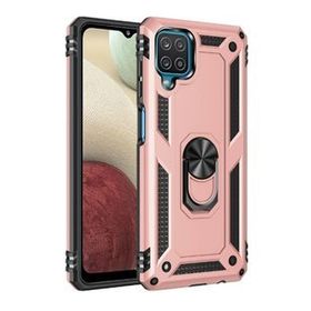 Gpack Samsung Galaxy A12 Crash Tank Çift Katman Koruyucu Bronz Cep Telefonu Kılıfı