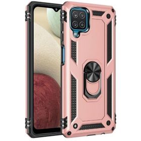 Gpack Samsung Galaxy A12 Crash Tank Çift Katman Koruyucu Bronz Cep Telefonu Kılıfı