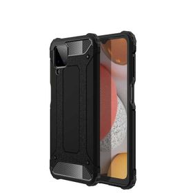 Gpack Samsung Galaxy A12 Crash Tank Çift Katman Koruyucu Kırmızı Cep Telefonu Kılıfı