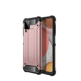 Gpack Samsung Galaxy A12 Crash Tank Çift Katman Koruyucu Kırmızı Cep Telefonu Kılıfı