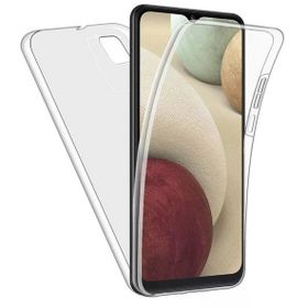 Gpack Samsung Galaxy A12 Ön Arka Şeffaf Silikon Koruma Şeffaf Kılıf
