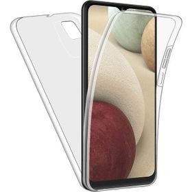 Gpack Samsung Galaxy A12 Ön Arka Şeffaf Silikon Koruma Şeffaf Kılıf