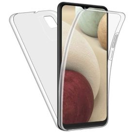 Gpack Samsung Galaxy A12 Ön Arka Şeffaf Silikon Koruma Şeffaf Kılıf