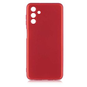 Gpack Samsung Galaxy A13 Mat Renkli Korumalı Premier Silikon Kırmızı Kılıf