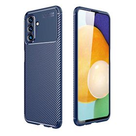 Gpack Samsung Galaxy A13 Negro Karbon Görünüm Korumalı Dizayn Silikon Lacivert Kılıf