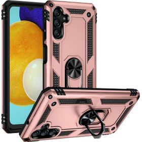 Gpack Samsung Galaxy A13 Vega Tank Standlı Yüzüklü Mıknatıslı Bronz Kılıf