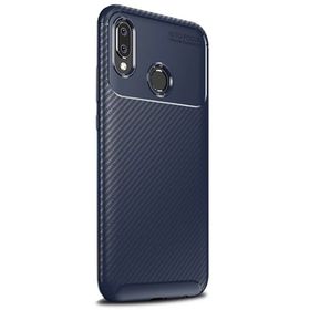 Gpack Samsung Galaxy A20 Negro Karbon Dizayn Kahverengi Silikon Kılıf