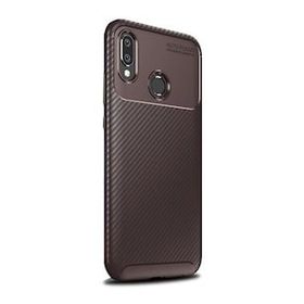 Gpack Samsung Galaxy A20 Negro Karbon Dizayn Kahverengi Silikon Kılıf