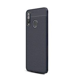 Gpack Samsung Galaxy A20s Niss Deri Görünümlü Kırmızı Silikon Kılıf