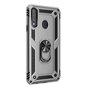 Gpack Samsung Galaxy A20s Vega Standlı Yüzüklü Mıknatıslı Nano Ekran Koruyucu Kalem Kırmızı Cep Telefonu Kılıf