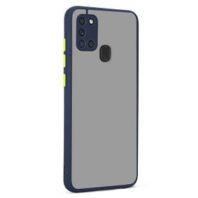 Gpack Samsung Galaxy A21s Hux Kamera Korumalı Silikon Lacivert Kılıf