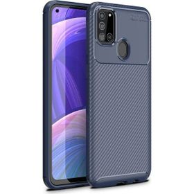 Gpack Samsung Galaxy A21s Negro Karbon Dizayn Silikon Lacivert Kılıf