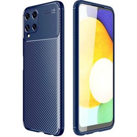 Gpack Samsung Galaxy A22 4G Negro Karbon Dizayn Kamera Korumalı Silikon Lacivert Kılıf
