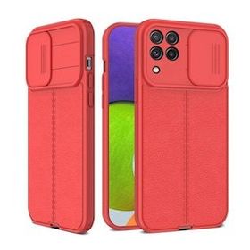 Gpack Samsung Galaxy A22 4G Tank Aramid Sürgülü Vega Yüzüklü Lacivert Kılıf