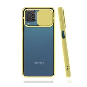 Gpack Samsung Galaxy A22 4G Tank Aramid Sürgülü Vega Yüzüklü Lacivert Kılıf