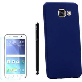 Gpack Samsung Galaxy A3 2016 Premier Kapak Lacivert Silikon Kılıf