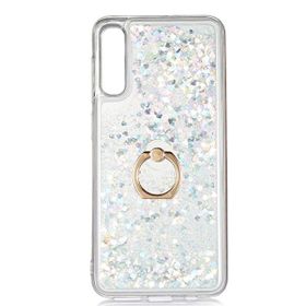 Gpack Samsung Galaxy A30S Milce Sulu Yüzüklü Silikon Arka Kapak Beyaz Kılıf
