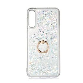 Gpack Samsung Galaxy A30S Milce Sulu Yüzüklü Silikon Arka Kapak Beyaz Kılıf