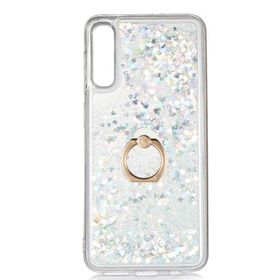 Gpack Samsung Galaxy A30S Milce Sulu Yüzüklü Silikon Arka Kapak Beyaz Kılıf