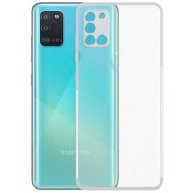 Gpack Samsung Galaxy A31 Parfe Kamera Korumalı Çerçeveli Silikon Turkuaz Cep Telefonu Kılıfı