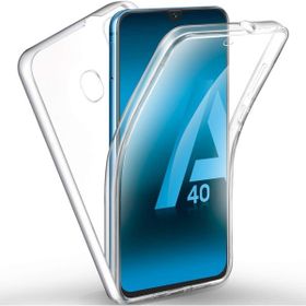 Gpack Samsung Galaxy A40 Ön Arka Şeffaf Koruma Şeffaf Silikon Kılıf