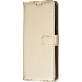 Gpack Samsung Galaxy A50 LocaL Cüzdan Standlı Kartvizitli Gold Kılıf