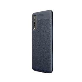 Gpack Samsung Galaxy A50 Niss Deri Görünümlü Kırmızı Silikon Kılıf