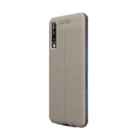 Gpack Samsung Galaxy A50s Niss Deri Görünümlü Nano Glass Kırmızı Silikon Cep Telefonu Kılıf