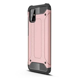 Gpack Samsung Galaxy A51 Crash Tank Çift Katman Nano Glass Kırmızı Cep Telefonu Kılıf
