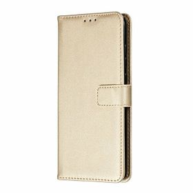 Gpack Samsung Galaxy A51 Local Cüzdan Standlı Kartvizitli Gold Kılıf