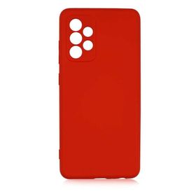 Gpack Samsung Galaxy A52 Mara Mat Soft Kamera Korumalı Lansman Kırmızı Kılıf