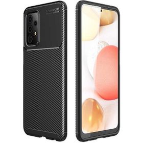 Gpack Samsung Galaxy A52S 5G Negro Karbon Görünüm Dizayn Silikon Siyah Kılıf