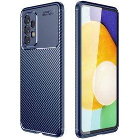 Gpack Samsung Galaxy A53 5G Negro Karbon Kamera Korumalı Silikon Lacivert Kılıf