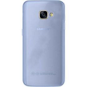 Gpack Samsung Galaxy A7 2017 0.2mm Silikon Nano Glass Mavi Kılıf