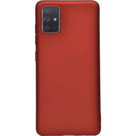 Gpack Samsung Galaxy A71 Premier Esnek Koruma Kırmızı Silikon Cep Telefonu Kılıf