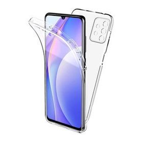 Gpack Samsung Galaxy A72 Kaff Kamera Koruma Arkası Şeffaf Silikon Mor Cep Telefonu Kılıfı