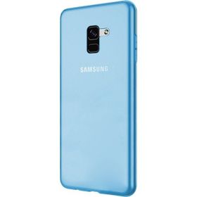 Gpack Samsung Galaxy A8 Plus 2018 0.2 mm Mavi Silikon Kılıf