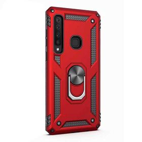 Gpack Samsung Galaxy A9 2018 Vega Standlı Yüzüklü Mıknatıslı Kırmızı Kılıf
