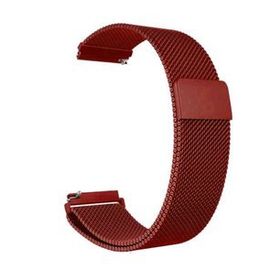 Gpack Samsung Galaxy Active 2 44 mm Hasır Metal Kırmızı Kordon