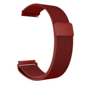 Gpack Samsung Galaxy Active 2 44 mm Hasır Metal Kırmızı Kordon