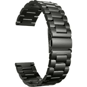 Gpack Samsung Galaxy Active 2 44 mm Metal Sıralı Kordon Siyah Kordon