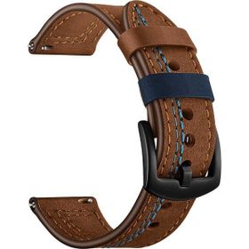 Gpack Samsung Galaxy Active 2 44 mm Nubuk Deri Görünüm Dikişli KRD 19 Kahverengi Kordon
