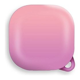 Gpack Samsung Galaxy Buds 2 Kancalı Çift Renk Sert Plastik SF8 Pembe Kılıf