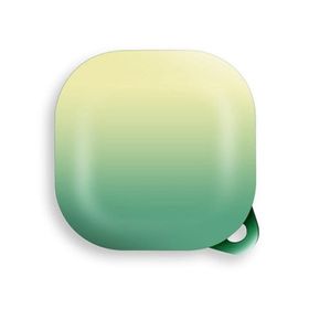 Gpack Samsung Galaxy Buds 2 Kancalı Çift Renk Sert Plastik SF8 Yeşil Kılıf