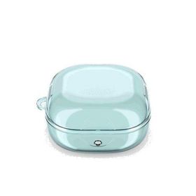 Gpack Samsung Galaxy Buds 2 Pro Transparan Kancalı Silikon SF14 Mavi Kılıf