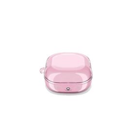 Gpack Samsung Galaxy Buds 2 Pro Transparan Kancalı Silikon SF14 Pembe Kılıf