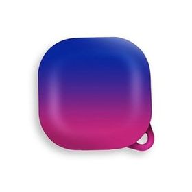 Gpack Samsung Galaxy Buds FE Kancalı Çift Renk Sert Plastik SF8 Mavi Kılıf