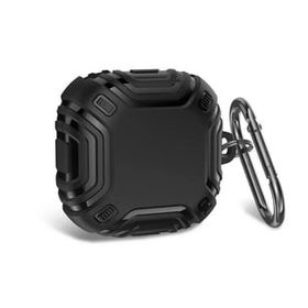 Gpack Samsung Galaxy Buds FE Sert Silikon Çizgi Desenli SF19 Siyah Kılıf