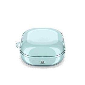 Gpack Samsung Galaxy Buds Live Transparan Kancalı Silikon Sf14 Açık Mavi Kulaklık Kılıfı