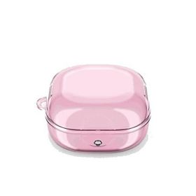 Gpack Samsung Galaxy Buds Live Transparan Kancalı Silikon Sf14 Pembe Kulaklık Kılıfı